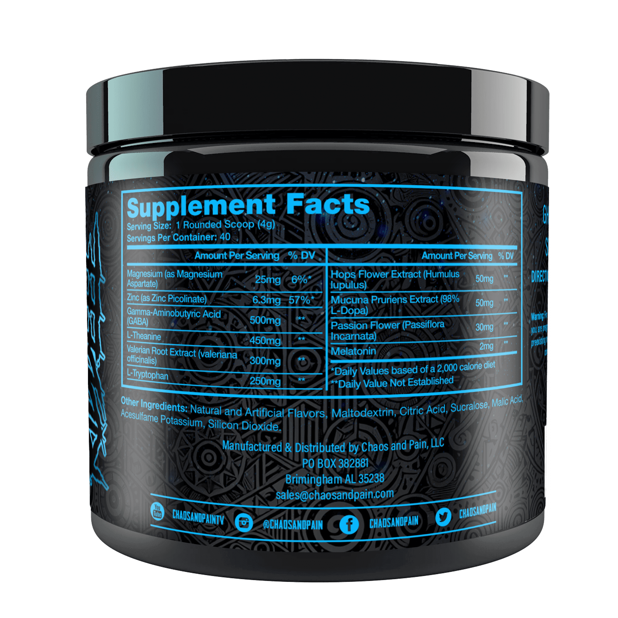 cc blue hawaiian supplement facts cc formerly hypnos