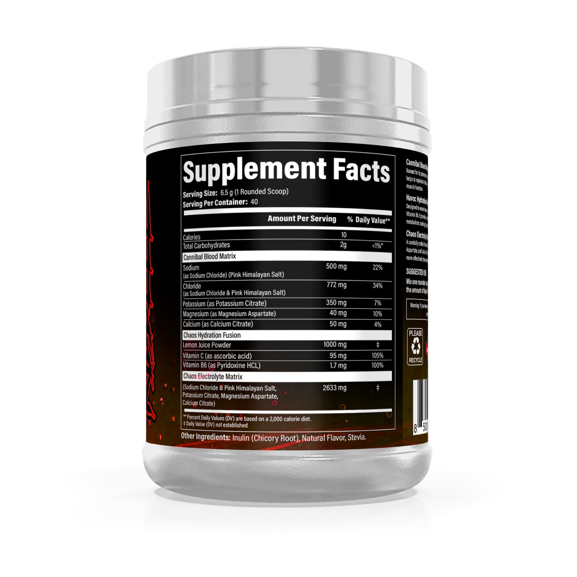 CNP Cannibal Surge - Cannibal Crush Supplement Facts